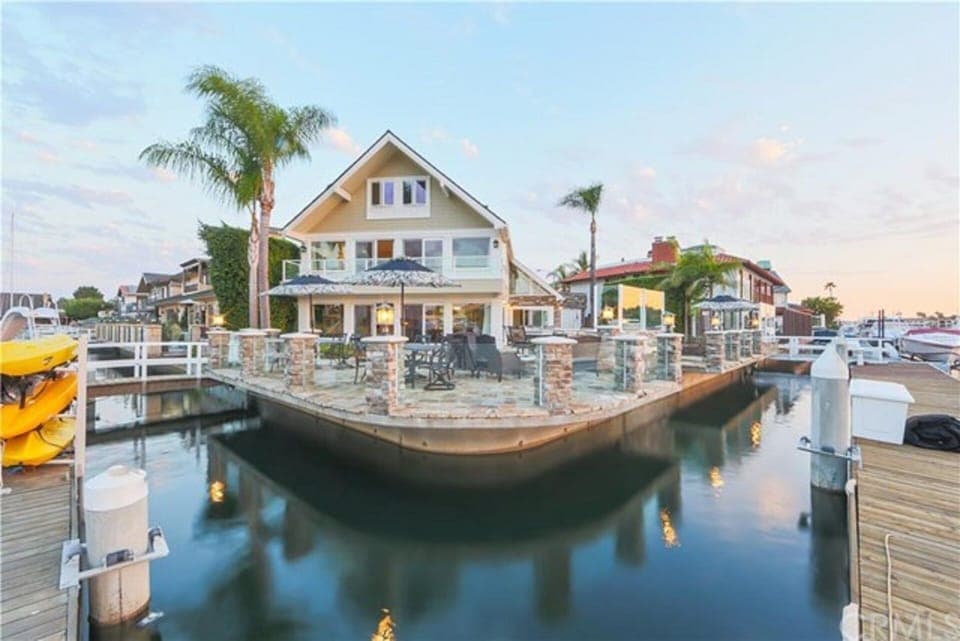 View from the private dock