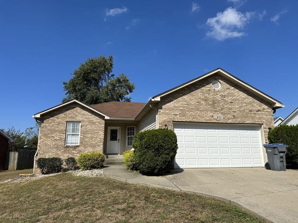 Single Family with 2 car garage