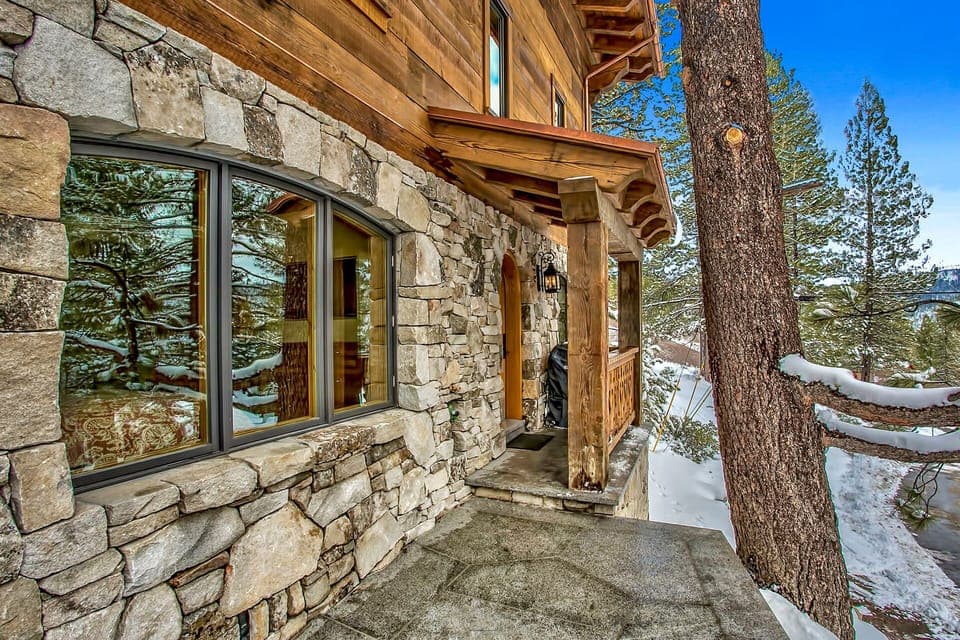 patio and front door entrance