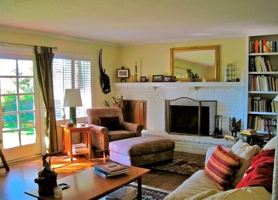 Living Room with French Doors