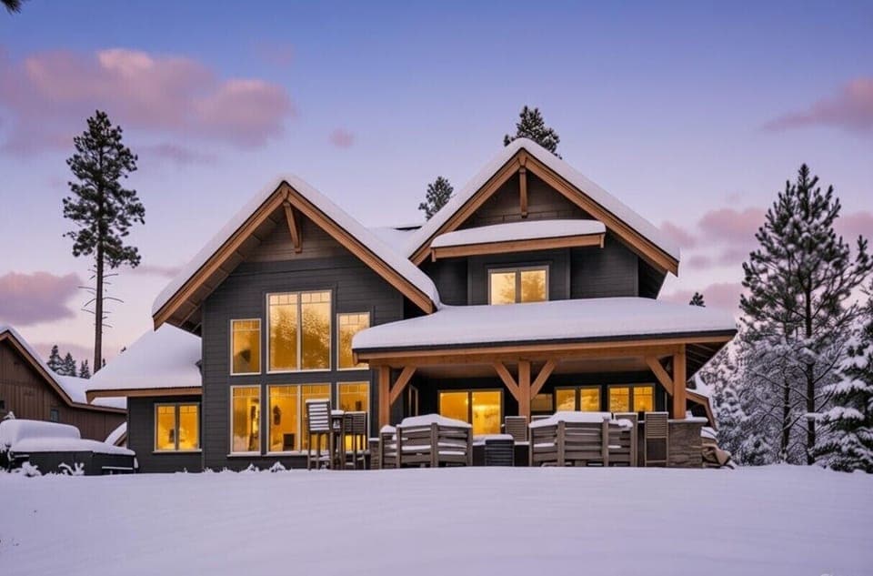 Exterior Snow twilight