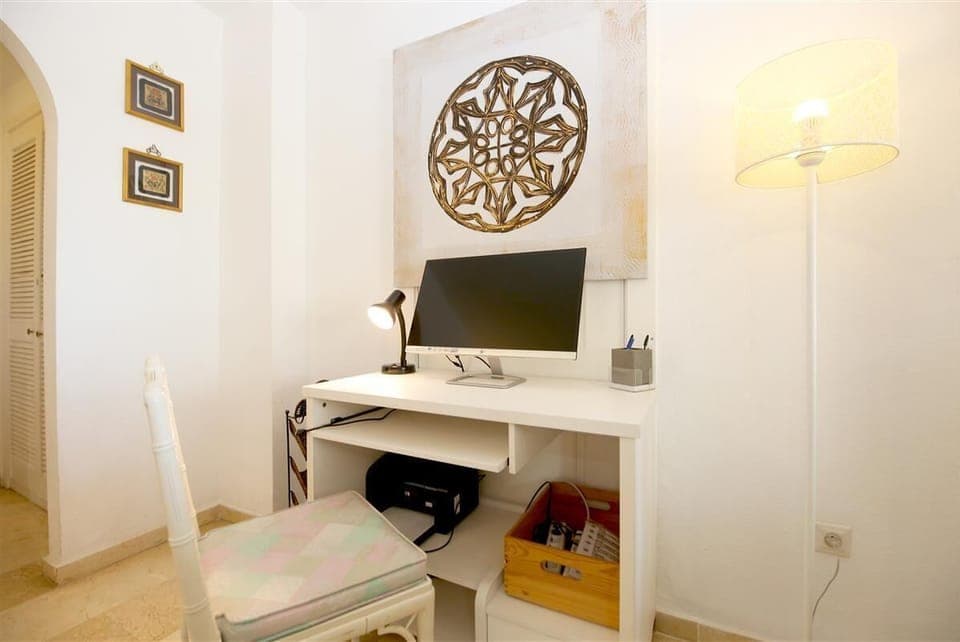 Desk and working space available for guests