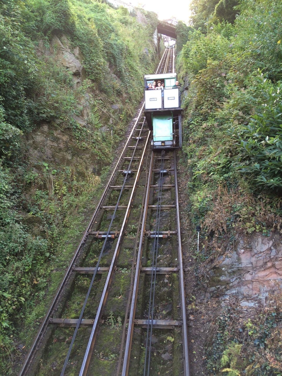 The Victorian Funicular Railway joins the two towns of Lynton & Lynmouth