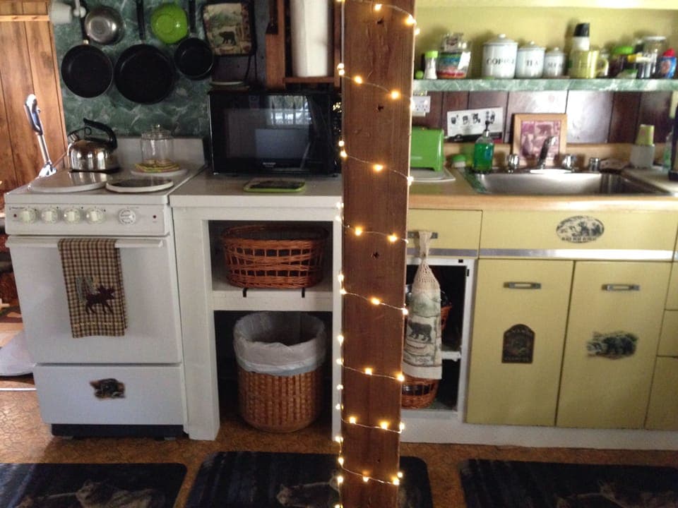 Cute cabin kitchen 