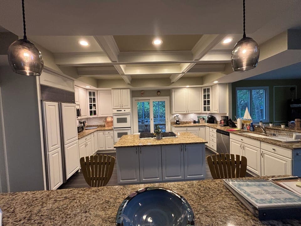kitchen as seen from living area