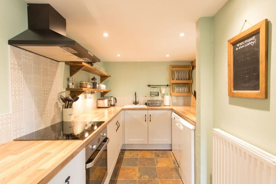 Modern well equipped kitchen with dishwasher and everything you need