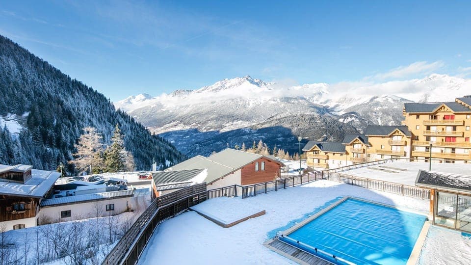 Picturesque views of the mountain massif in the distance