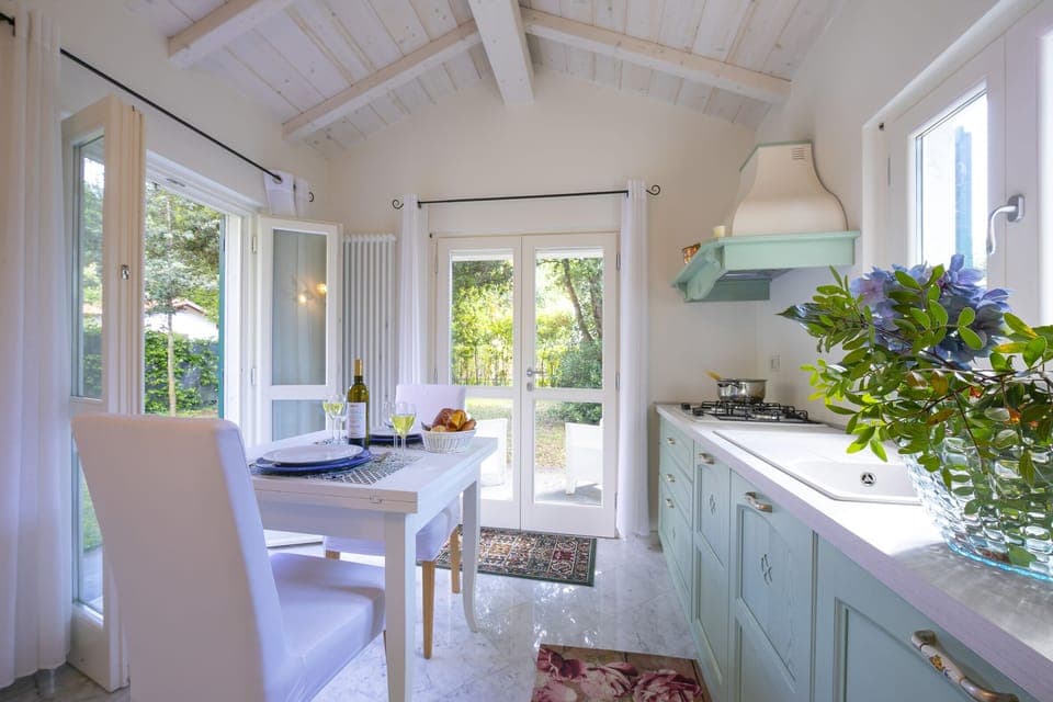 KItchen is bright and cosy