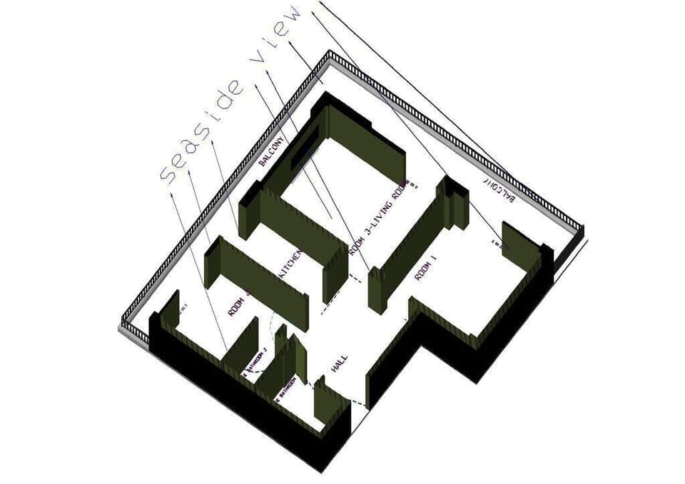 3d WITH SEASIDE VIEW