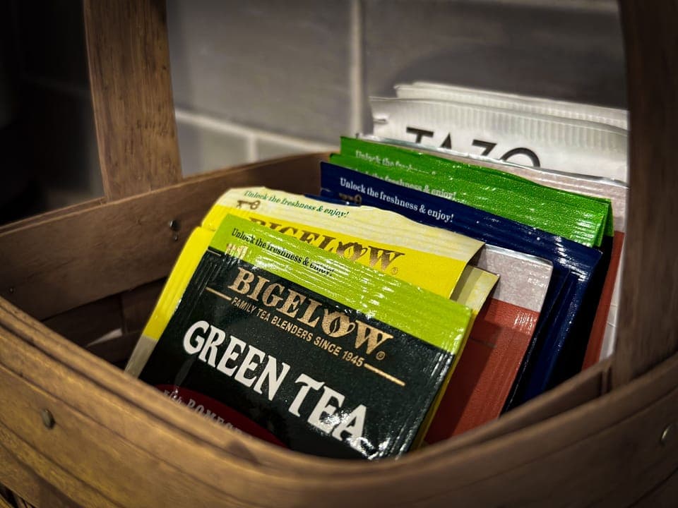 Tea and coffee provided