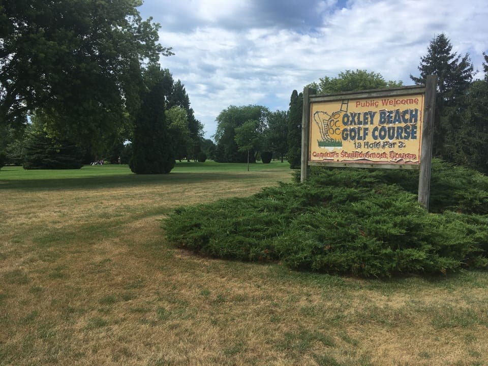 Canada's southern most golf course about 5 km down the road