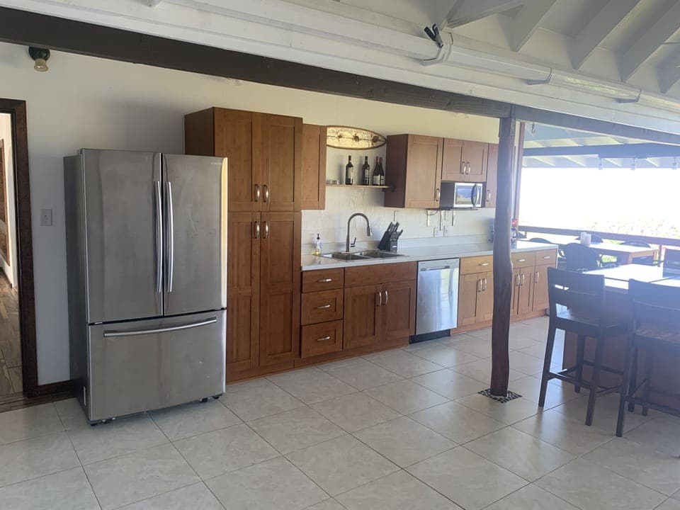 Wide open kitchen floor plan