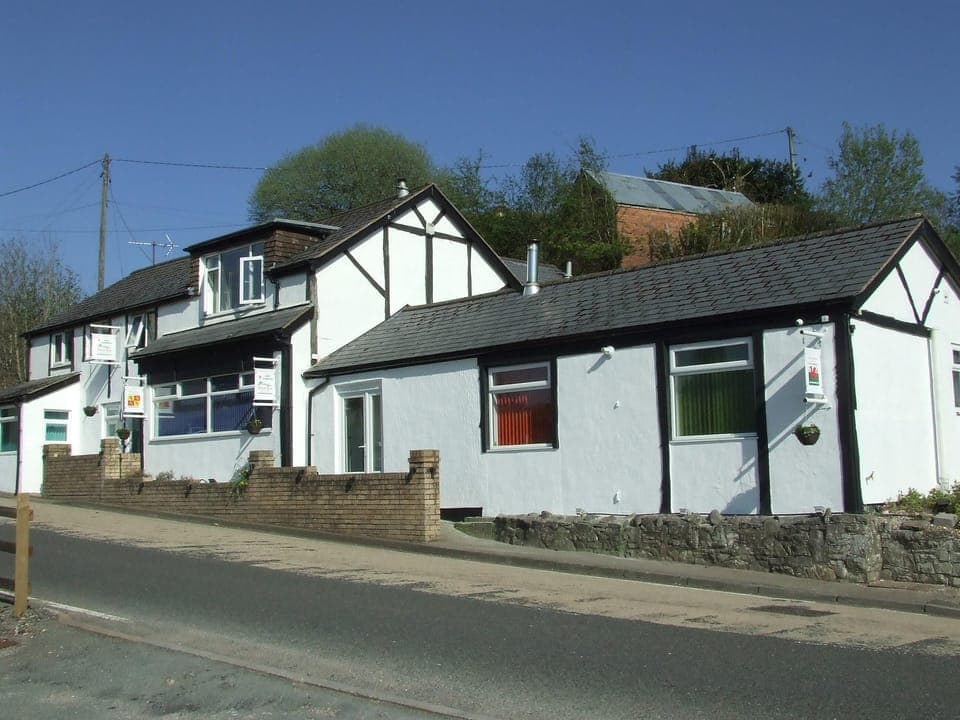 Welsh Row House Llandegla, front view.