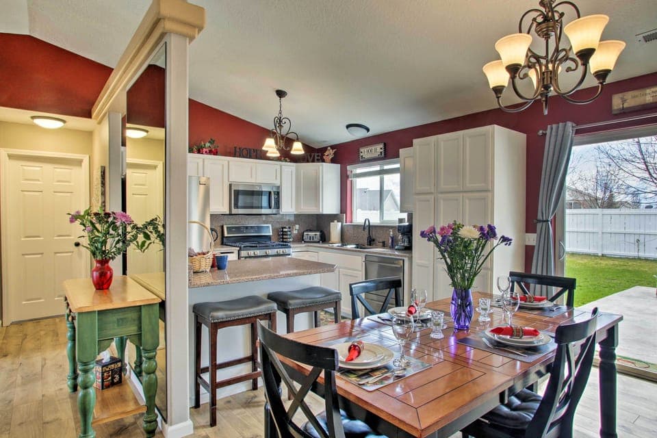 The 3-bedroom, 2-bath living space was recently remodeled.