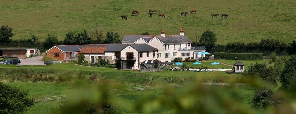 HayBarn Cottage Sid Valley Stunning Views, country  comfort. Heated pool, tennis