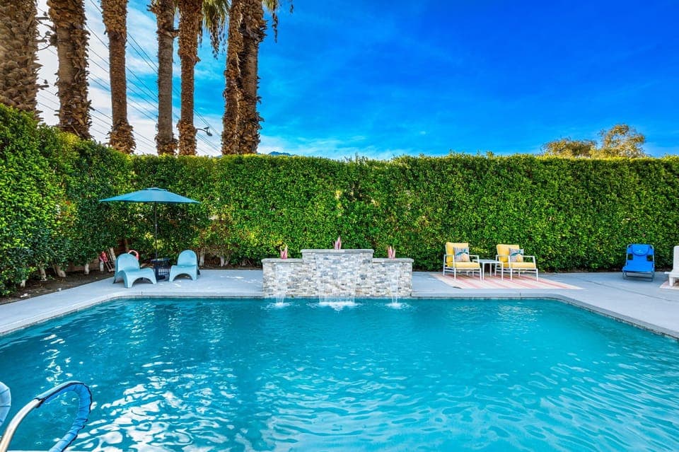 pool and new fountain
