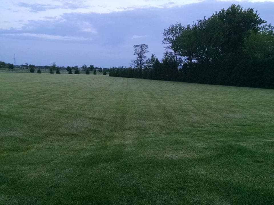 Very large yard beside the house to enjoy this is city park property.