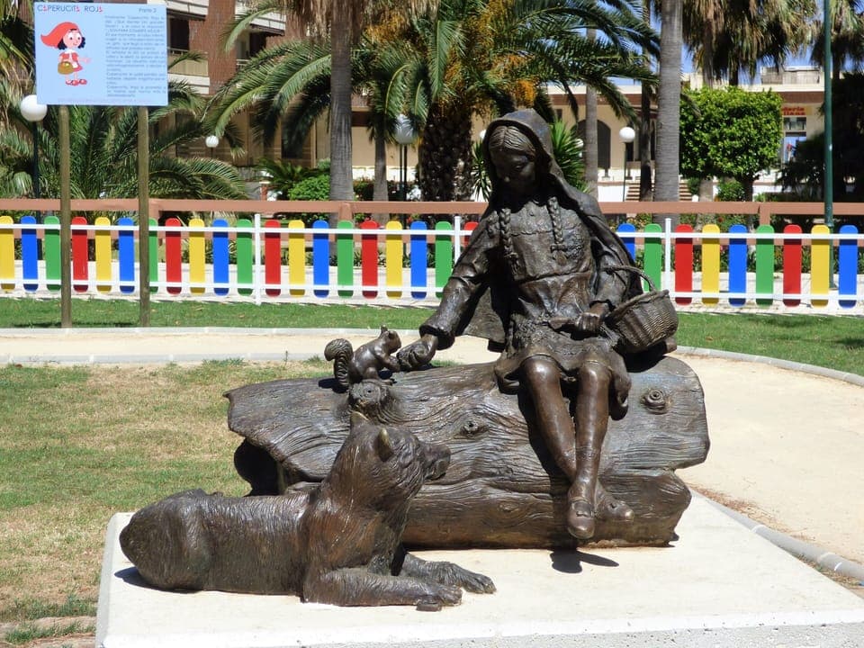 One of the Nursery Rhyme Statues in the Children's Play-Area