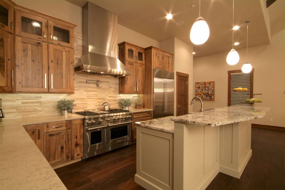 Upstairs kitchen.