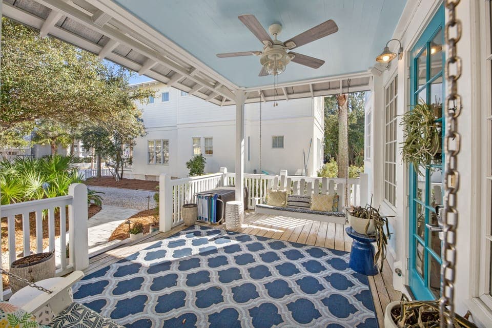 Front Porch - Welcome to "Two, If By Sea" - your Carillon beach vacation rental in Panama City Beach
