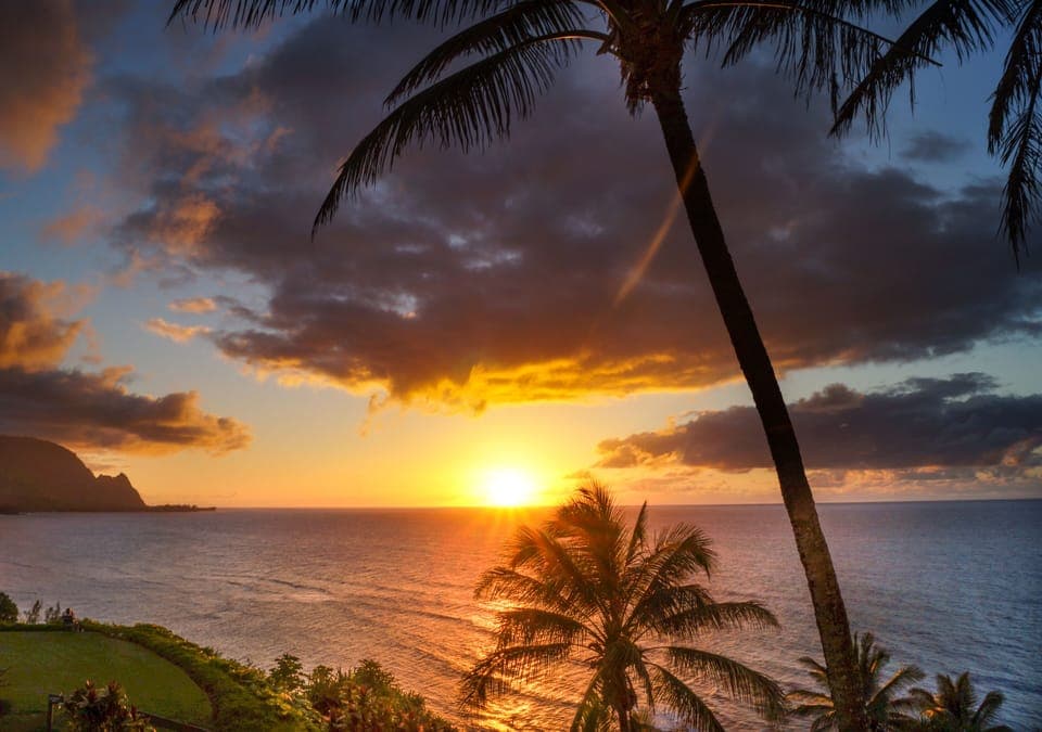 Sunset from the lanai