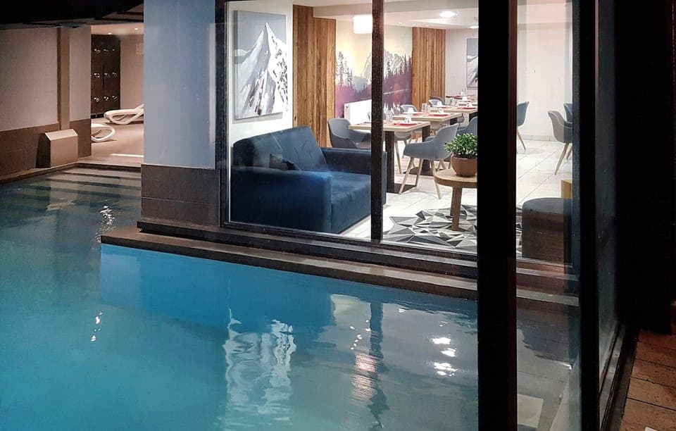 Dive into the lovely pool after a great day.