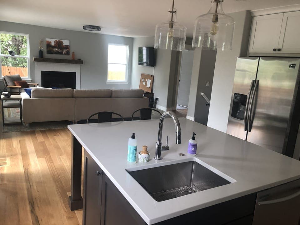 Open floor plan.