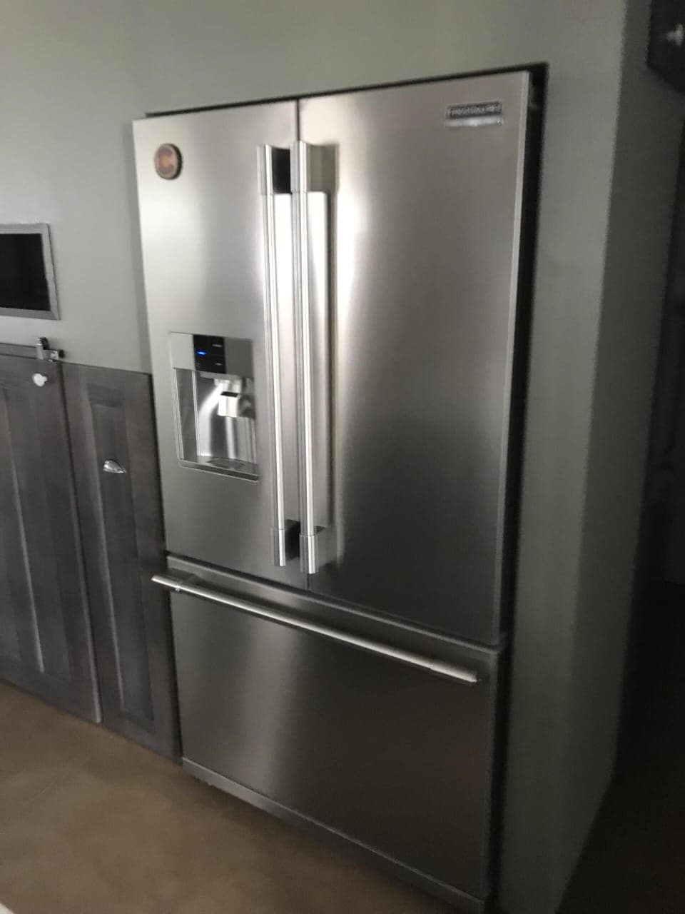 Counter-Depth Fridge with Top and Bottom Ice-Makers