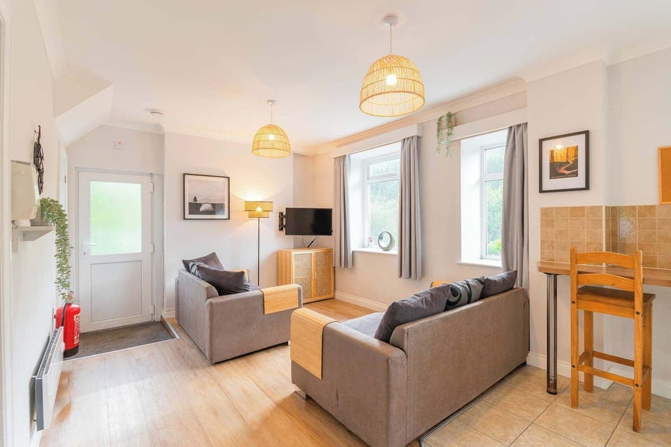 Living space and entrance