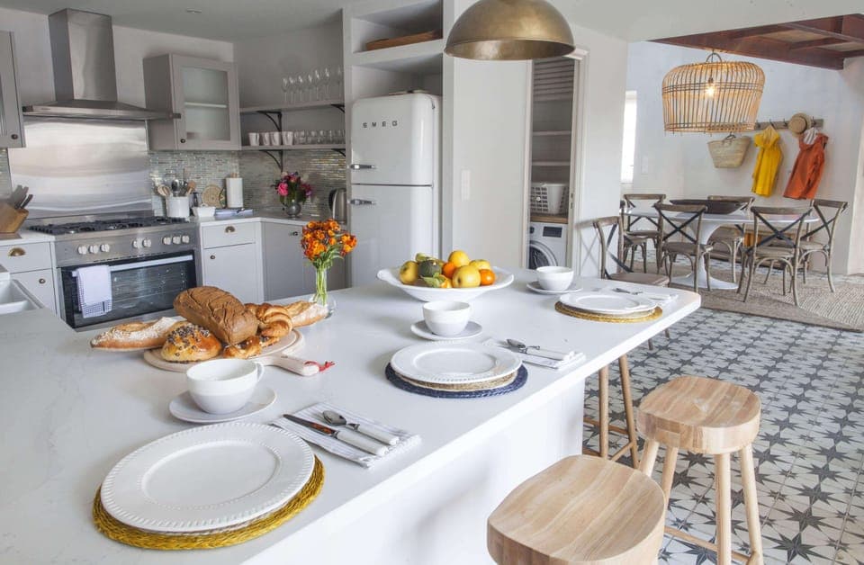 Kitchen with Dining Area in background 