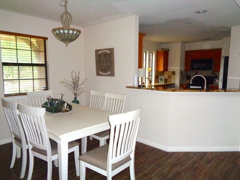 Dining room table and bar