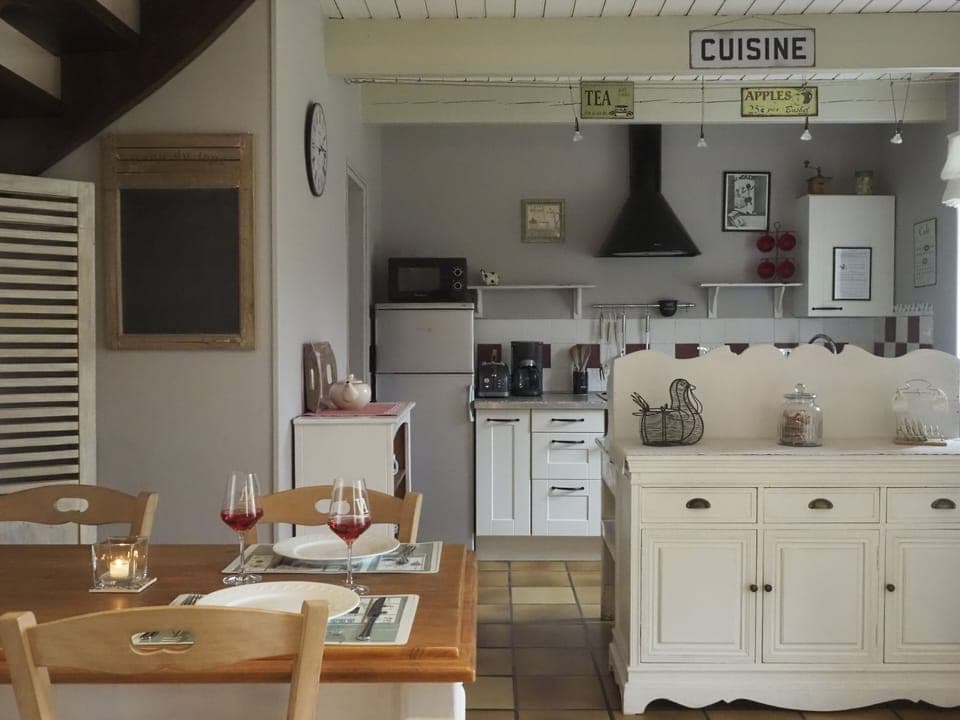 Living room and kitchen