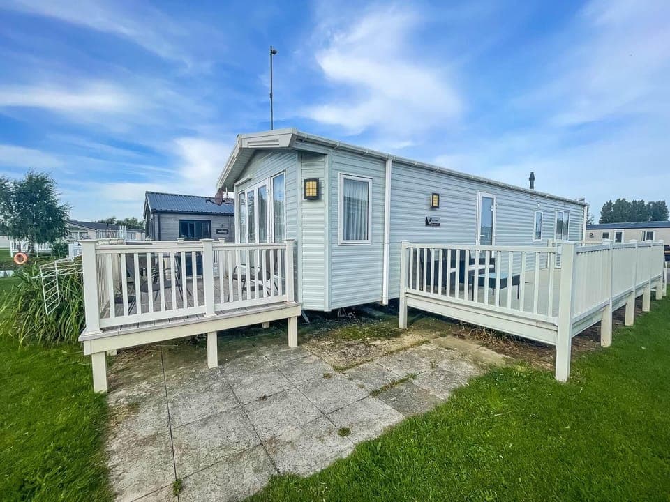 Escape to this dog-friendly, 6 berth caravan with decking located on Manor Park Holiday Park, Hunstanton for a delightful seaside break, perfect for short stays and memorable family holidays.