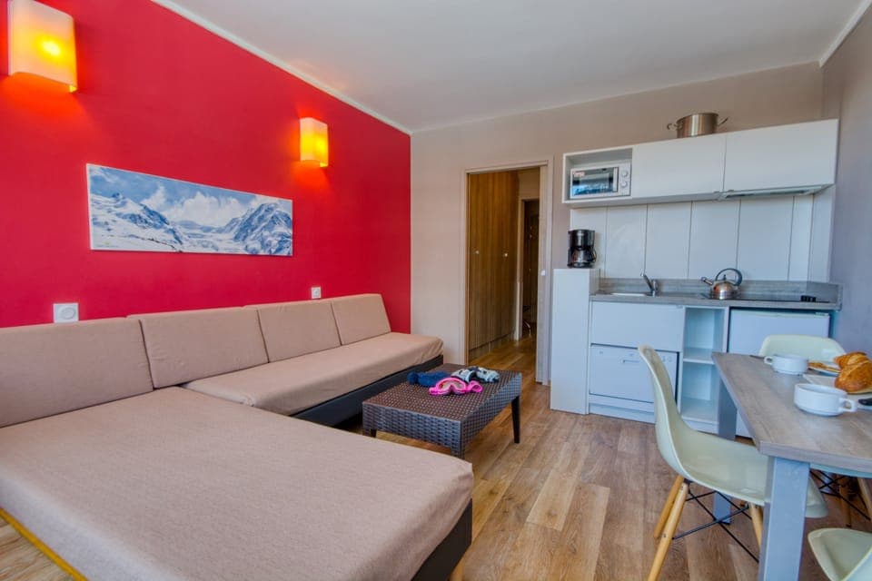 There are sofa beds for additional guests.