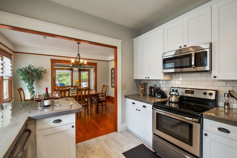Kitchen Open to Dining Room