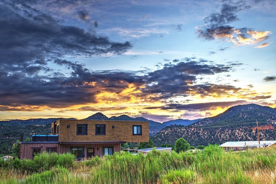 Picturesque sunset at Envase Casa with breathtaking views! 