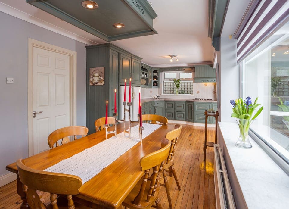 Kitchen and dining area