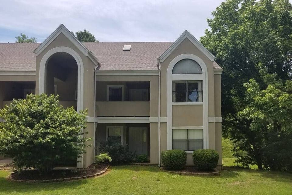 Outside the front of the condo.