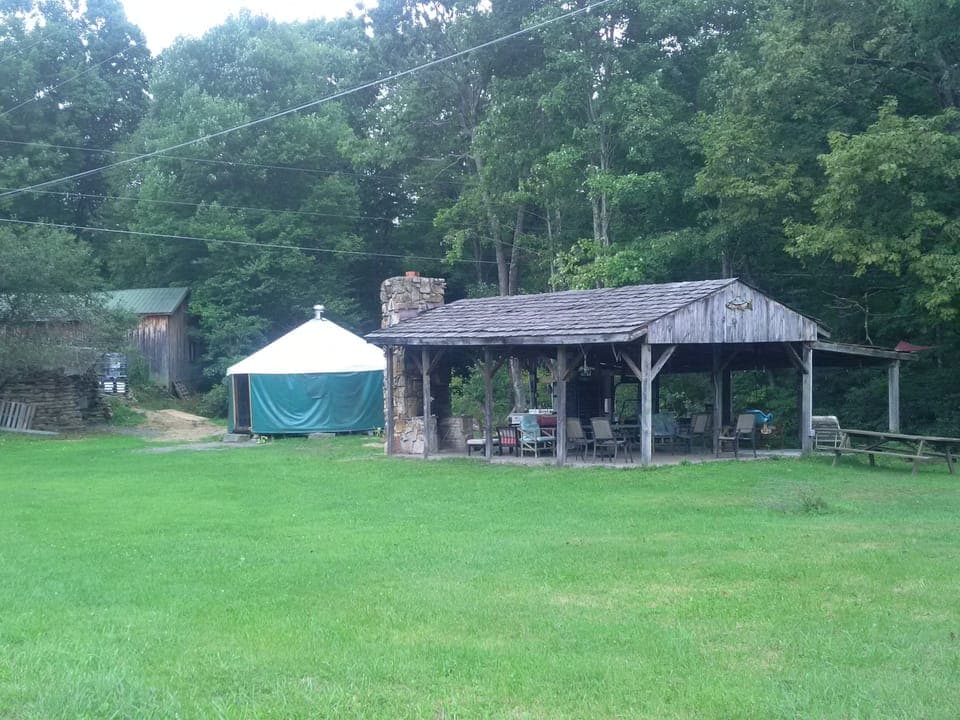 Bathhouse, Yurt, Pavilion