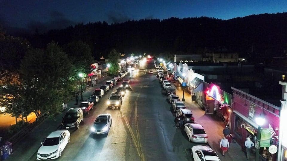 This is lively little Guerneville!