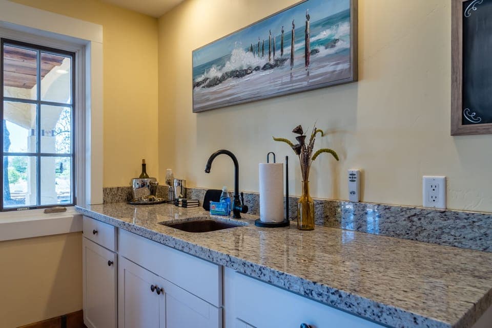 Another great space to relax, set up some snacks and drinks for