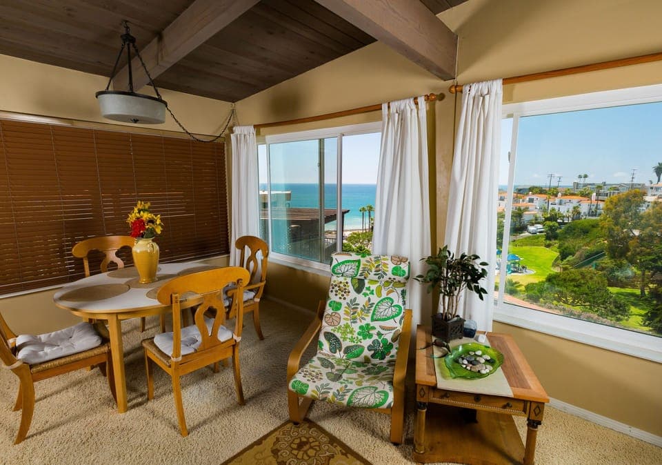 Living room with views on second floor ...