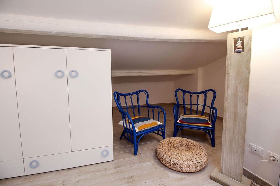 Marina di Grosseto-Il Timone Apartment- The furnishing of the room on the first floor is designed to take advantage of the spaces with comfortable solutions