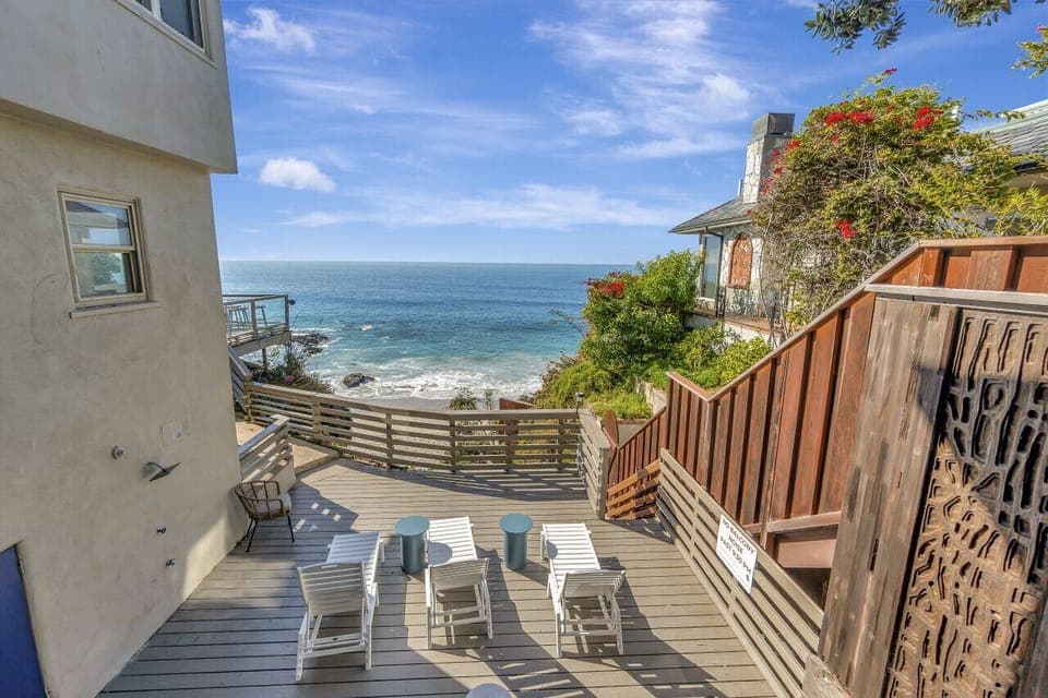 Sun-kissed lounging deck with breathtaking ocean views.