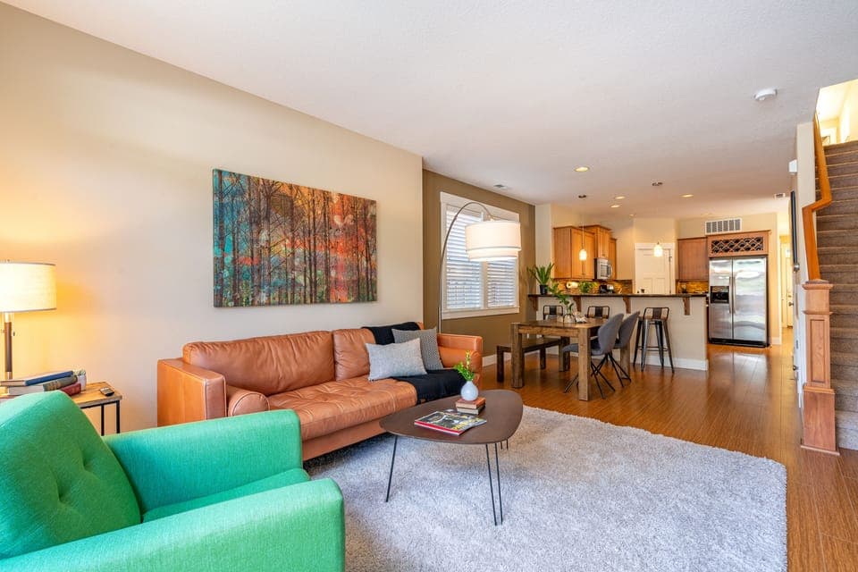 Relax and gather on the main floor 