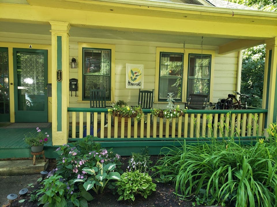 Relax and meet the neighbors on the big front porch.