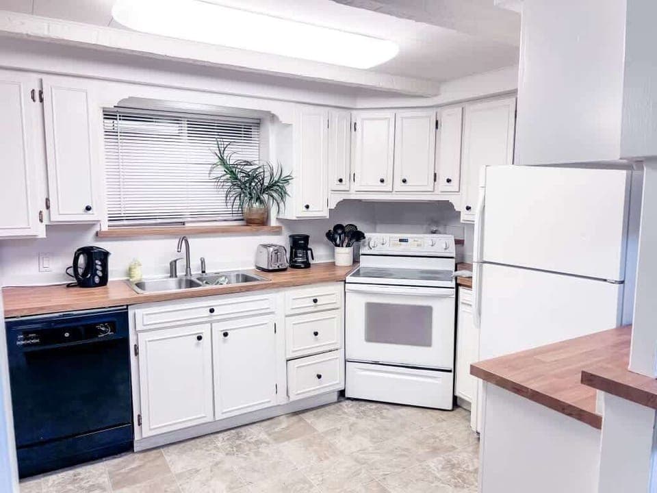 Kitchen with new countertops
