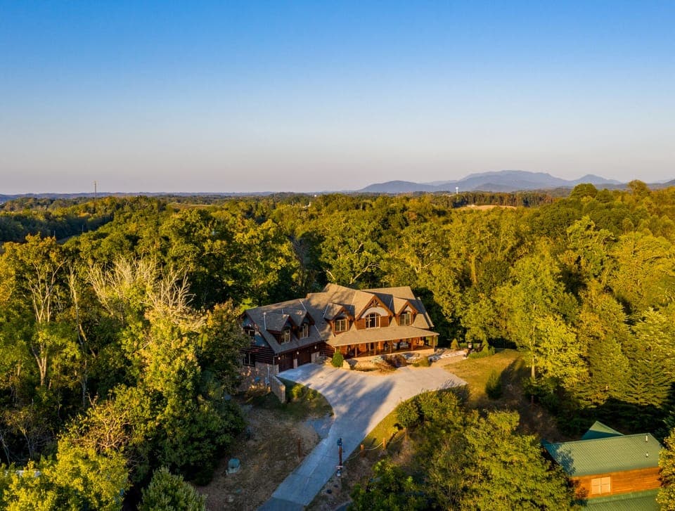 Grand Mountain Getaway Aerial View