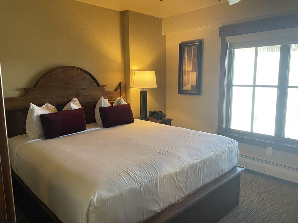 Bedroom with king bed
