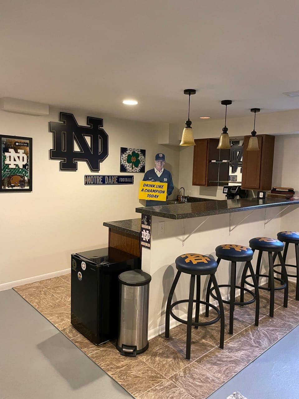 Basement bar